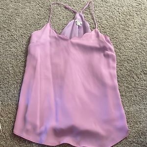 Jcrew scalloped tank top
